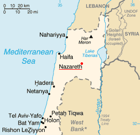 Nazareth_Israel_Map